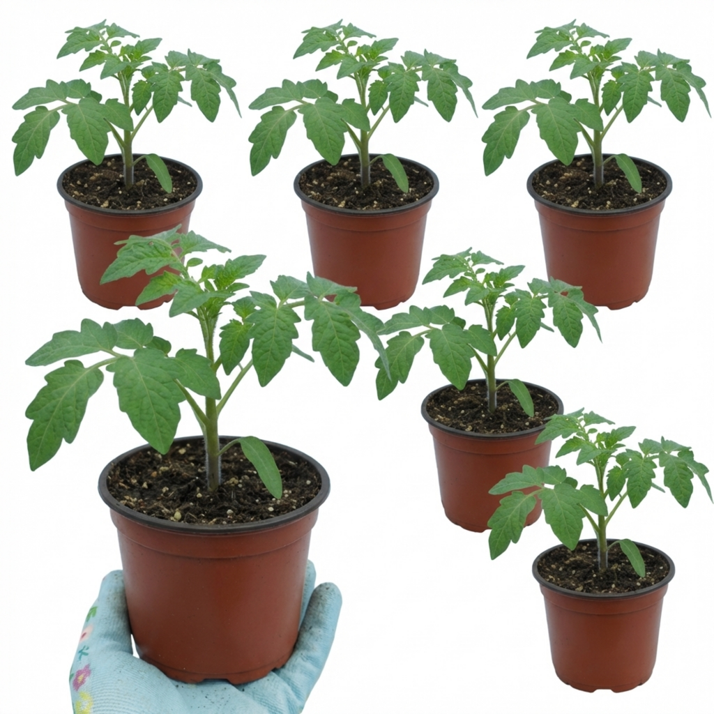 Tomato ‘Brandy Boy’ — Fruit Plant / Tender Annual, 10.5cm Pot (Set of 3 or 6)