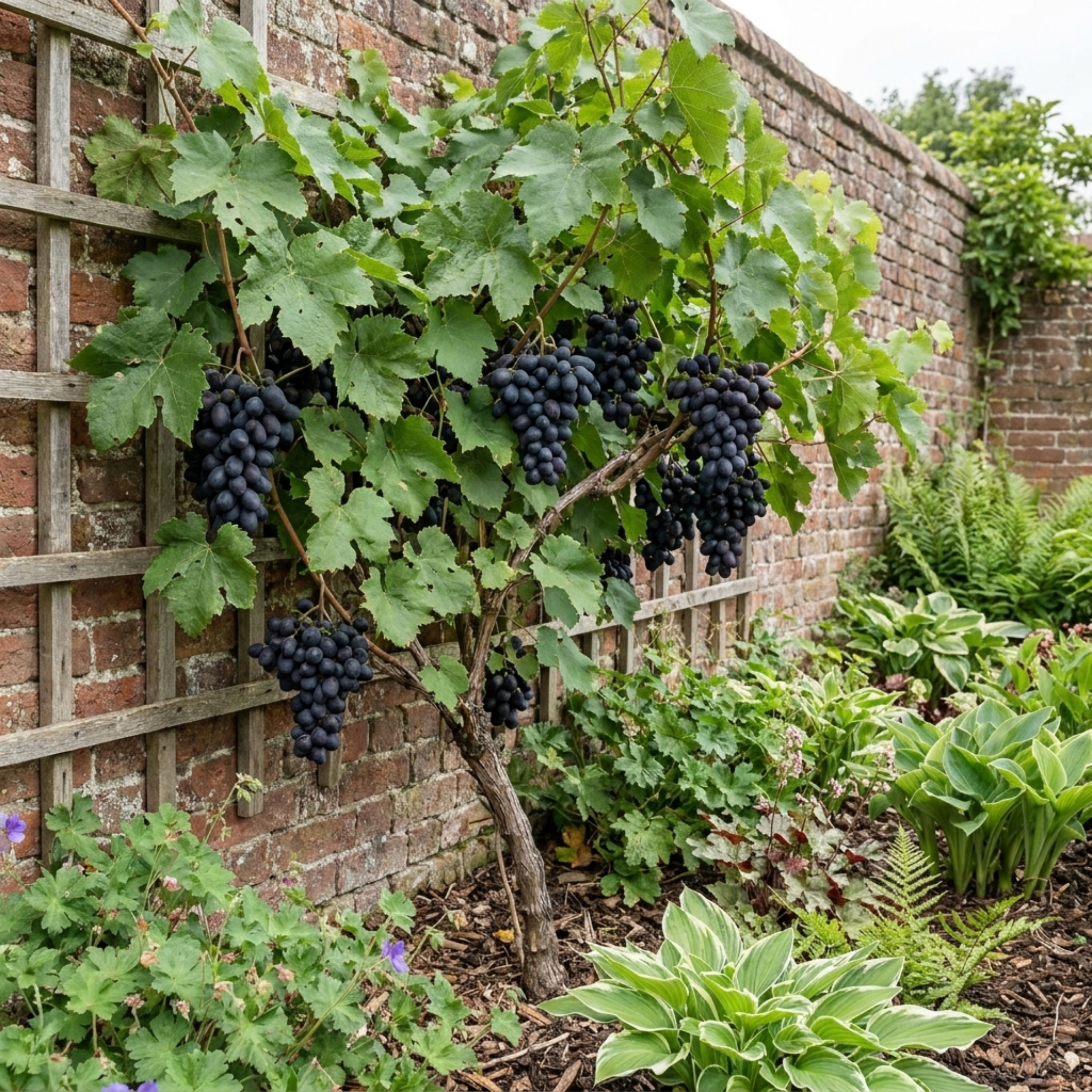 Grape ‘Vitis Attiki Black Grapevine’ — Deciduous Climbing Vine, 3L Pot