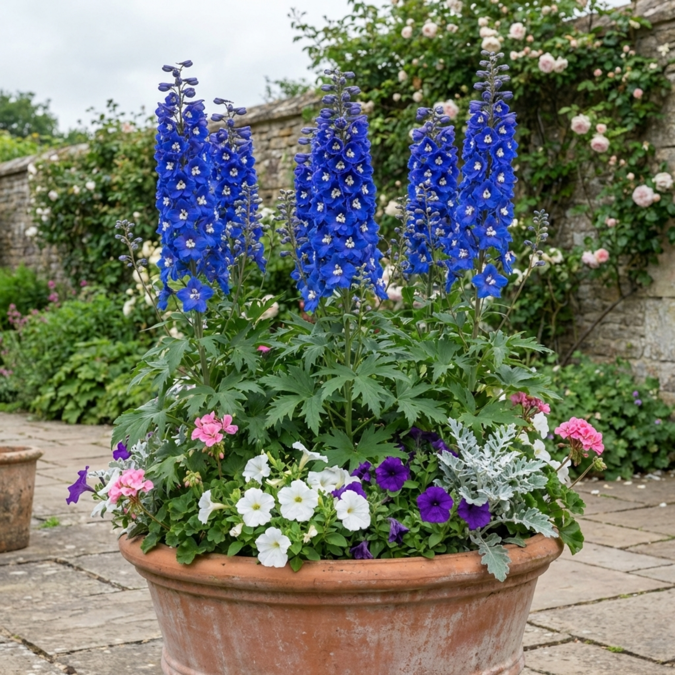 Delphinium ‘Pacific Giants Blue Bird’ — Hardy Perennial, Bee-Friendly, 1L Pot (Set of 3 or 6)
