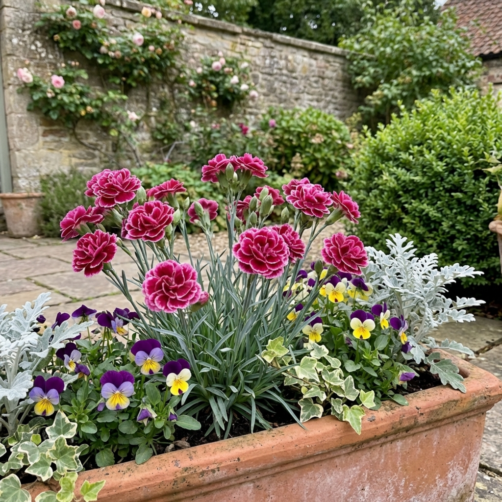 Dianthus ‘Oscar Pink Heart’ — Hardy Perennial, Bee-Friendly, 10.5cm Pot (Set of 3 or 6)