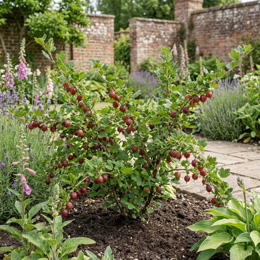 Gooseberry 'Red' — Hardy Self-Fertile Fruit Bush, 5L Pot