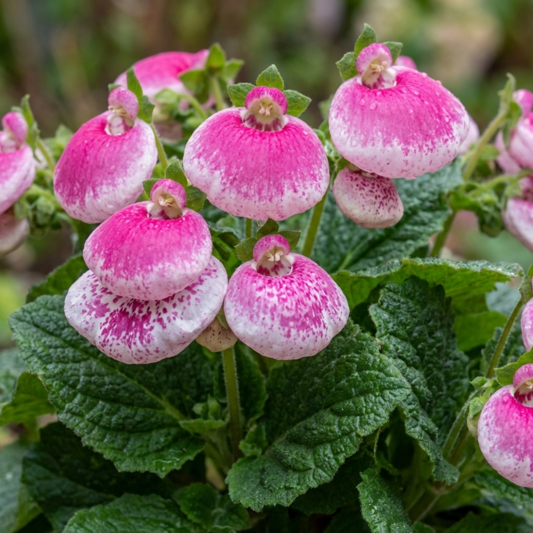 Calceolaria ‘Pink Bicolour’ — Hardy Perennial, 1L Pot (Set of 3 or 6)