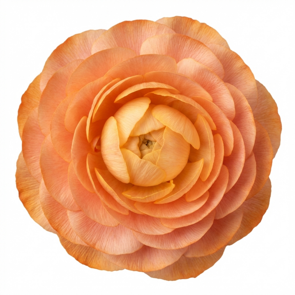 Ranunculus ‘Vortex Orange Apricot’ — Tuberous Perennial, Bee-Friendly, 1L Pot (Set of 3 or 6)