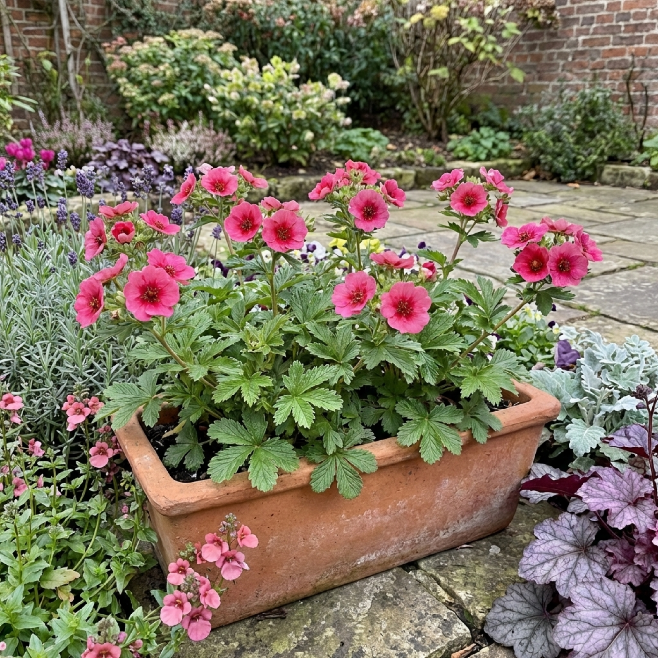 Potentilla ‘Miss Wilmott’ — Hardy Perennial, Bee-Friendly, 1L Pot (Set of 3 or 6)