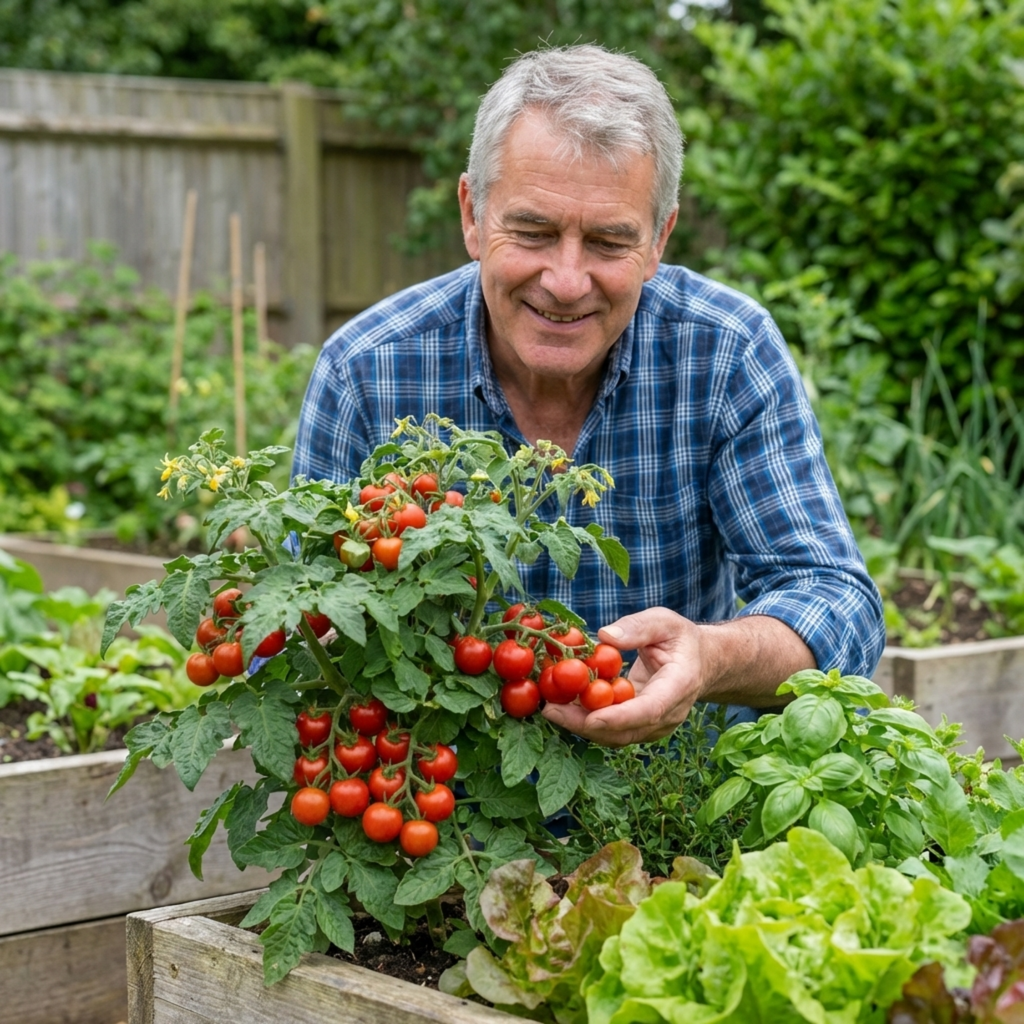 Tomato ‘Jo’ — Half-hardy Annual Fruiting Plant, 1L Pot (Set of 3 or 6)