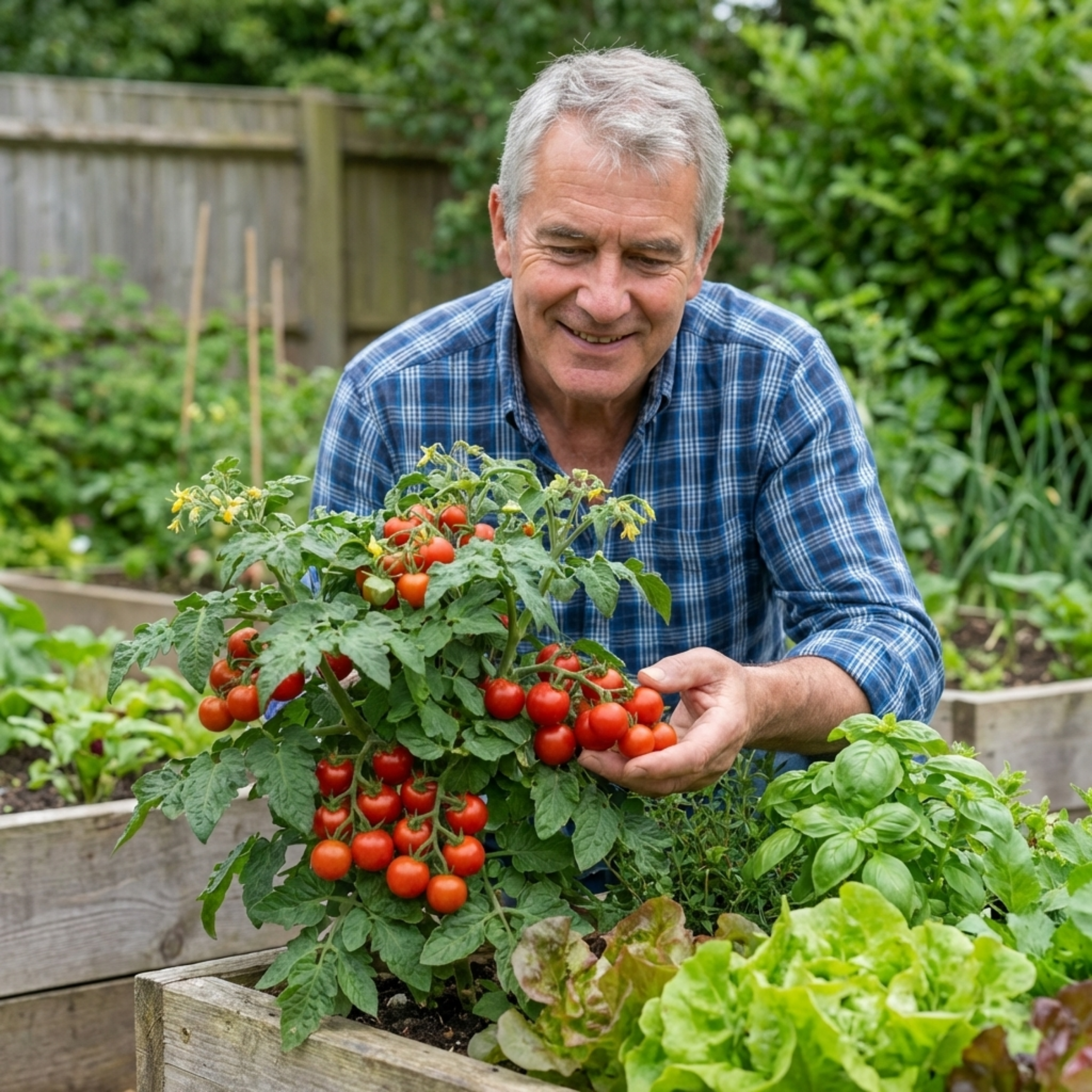 Tomato ‘Jo’ — Half-hardy Annual Fruiting Plant, 1L Pot (Set of 3 or 6)