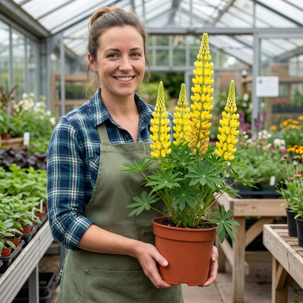 Lupinus ‘Legendary Yellow Shades’ — Hardy Herbaceous Perennial, Bee-Friendly, 1L Pot (Set of 3 or 6)