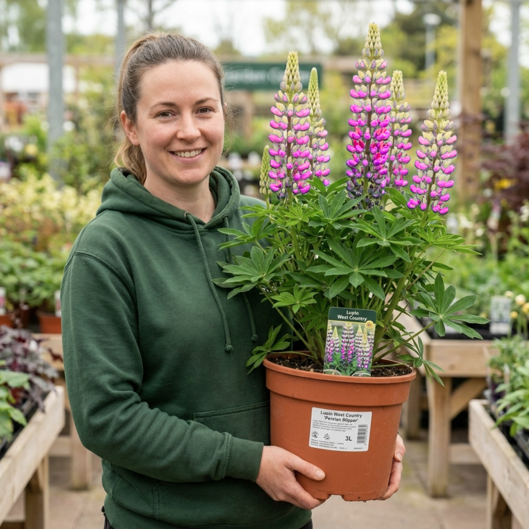 Lupin ‘Persian Slipper’ — Hardy Perennial, Bee-Friendly, 3L Pot