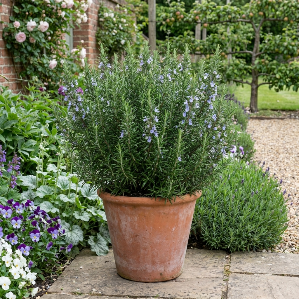Rosemary (Salvia rosmarinus) — Hardy Evergreen Perennial Herb, Bee-Friendly, 1L Pot (Set of 3 or 6)