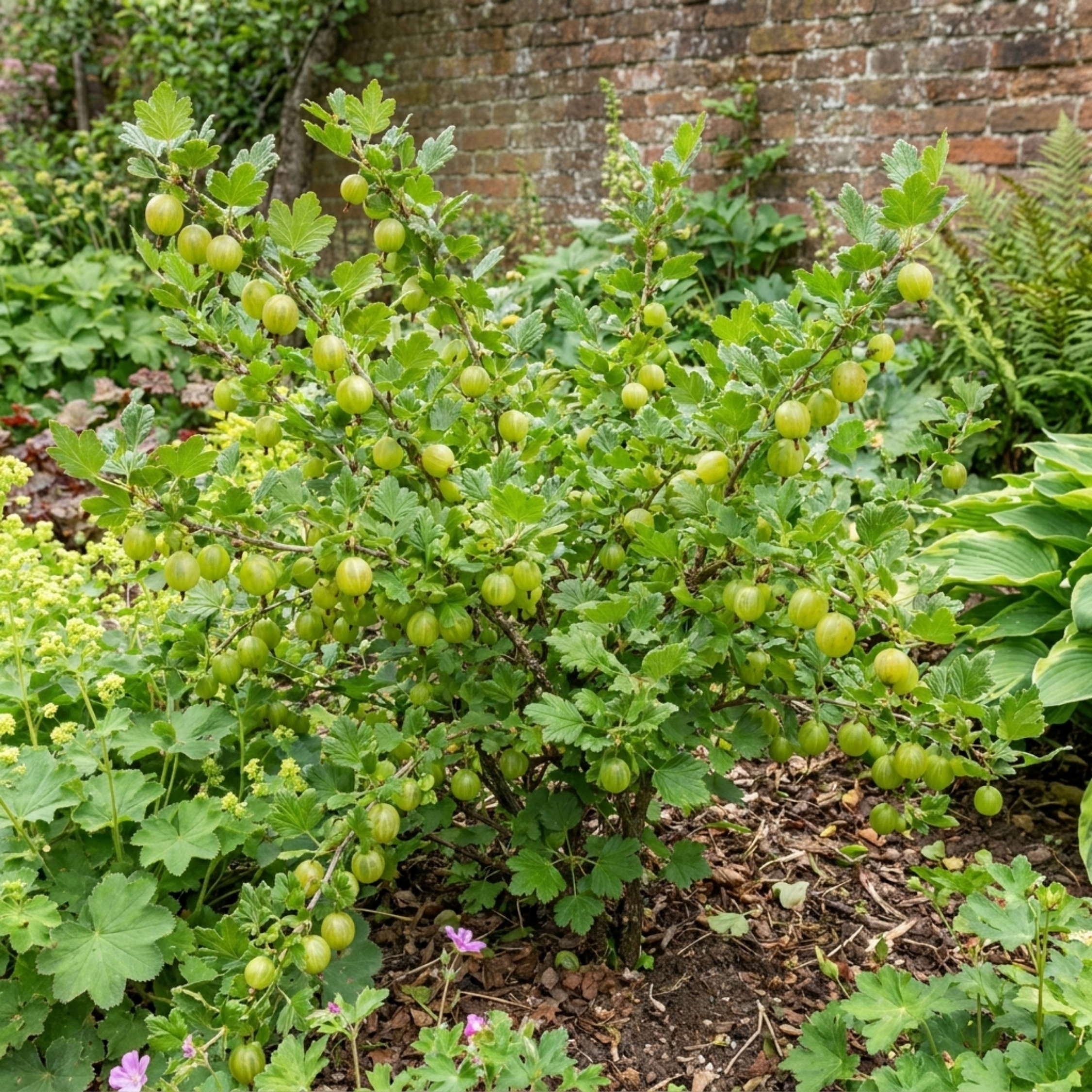 Gooseberry 'Green' — Hardy Self-Fertile Fruit Bush, 5L Pot