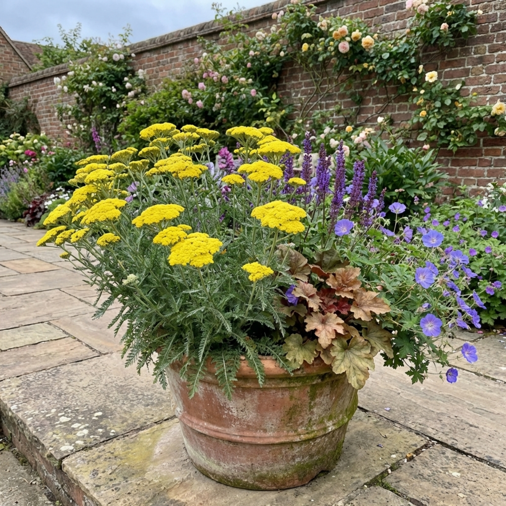 Achillea ‘Cloth of Gold’ — Hardy Herbaceous Perennial, Bee-Friendly, 1L Pot (Set of 3 or 6)