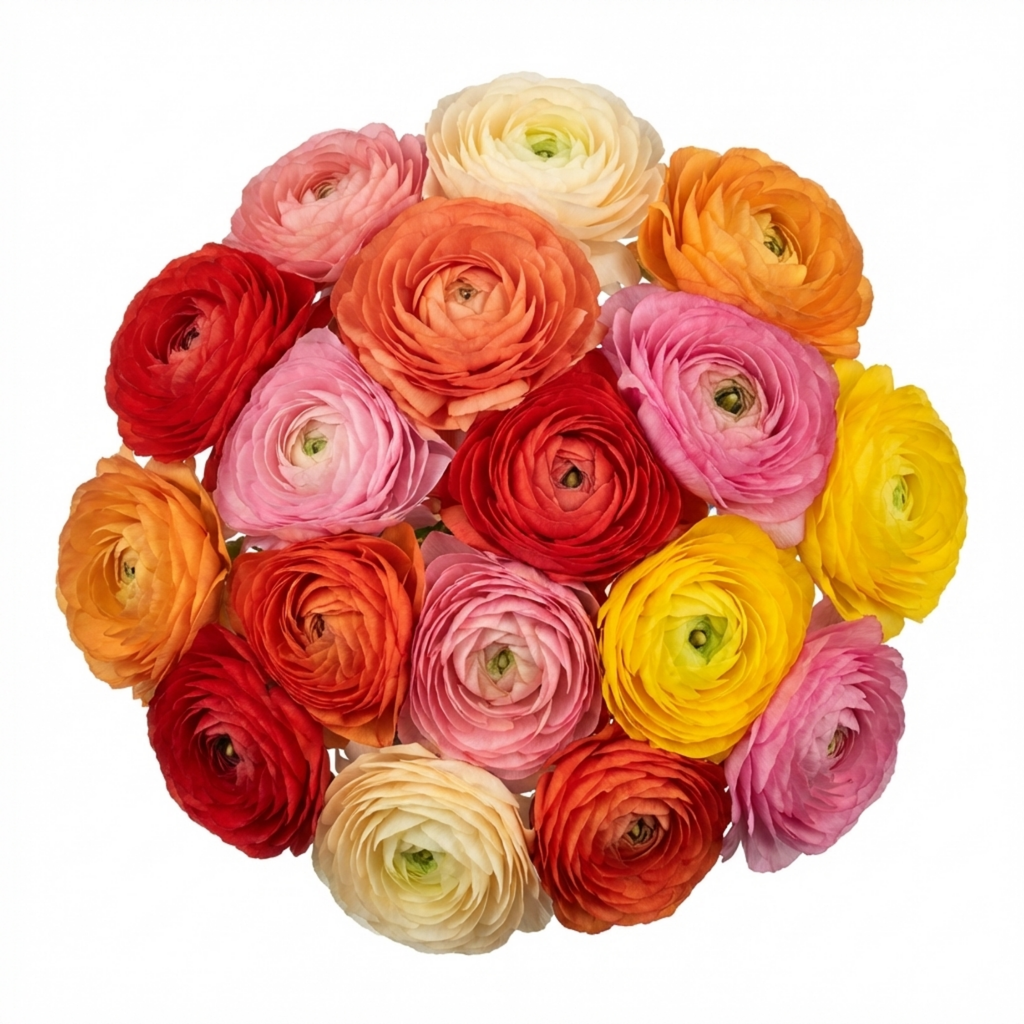 Ranunculus ‘Growers Colour Mix’ — Tuberous Herbaceous Perennial, Bee-Friendly, 1L Pot (Set of 3 or 6)