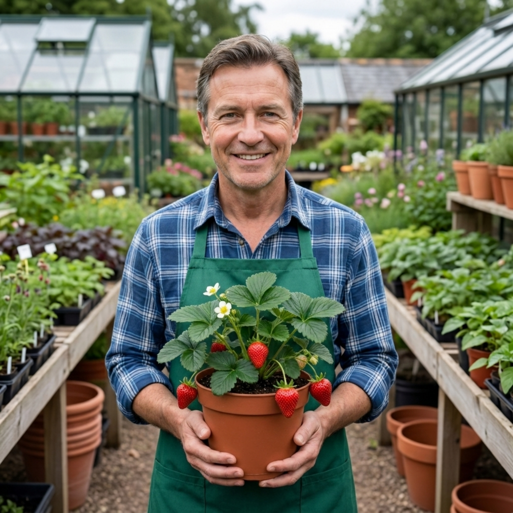 Strawberry ‘Loran’ — Perennial Fruit Plant, 1L Pot (Set of 3 or 6)