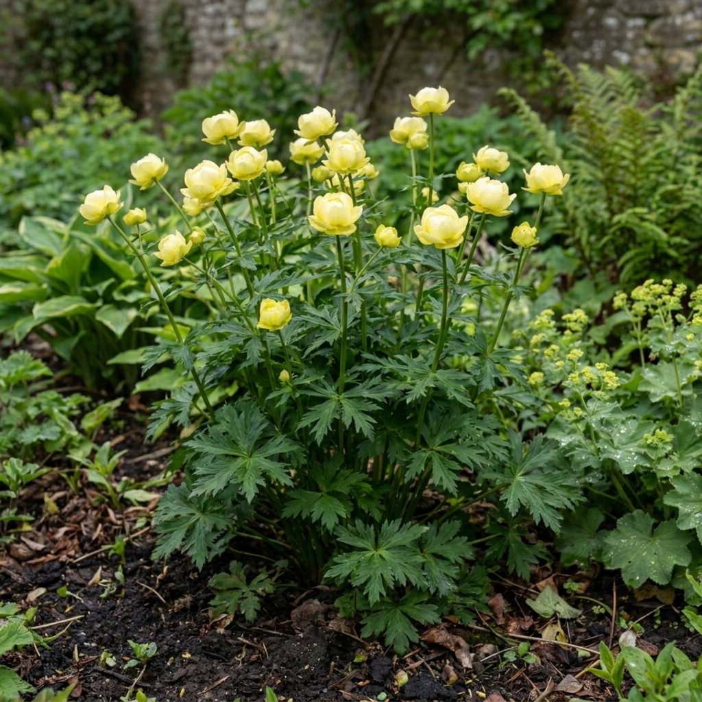 Trollius ‘Lemon Queen Globeflower’ — Herbaceous Perennial, Bee-Friendly, 17cm Pot