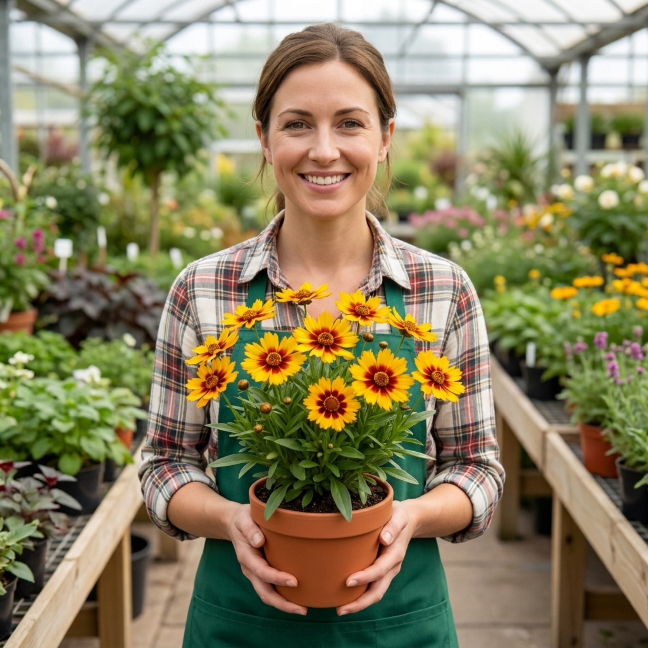 Coreopsis ‘Uptick Gold Bronze’ — Hardy Perennial, Bee-Friendly, 1L Pot (Set of 3 or 6)