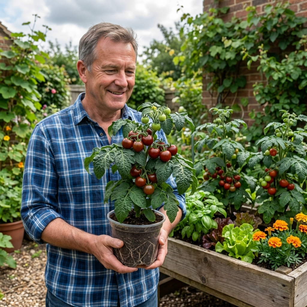Tomato ‘Totem’ — Half-hardy Annual (determinate Bush Tomato), 1L Pot (Set of 3 or 6)