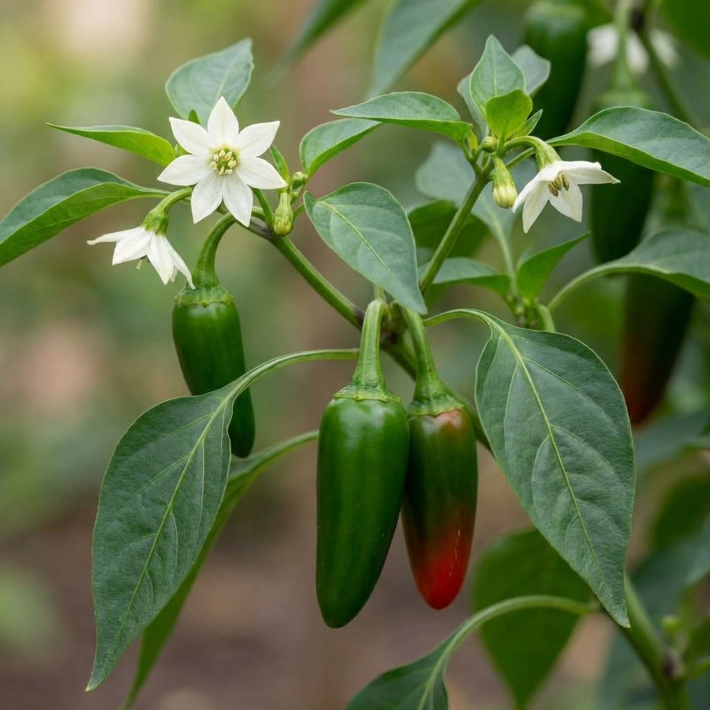 Chilli 'Jalapeño' — Edible Annual, 10.5cm Pot (Set of 3 or 6)