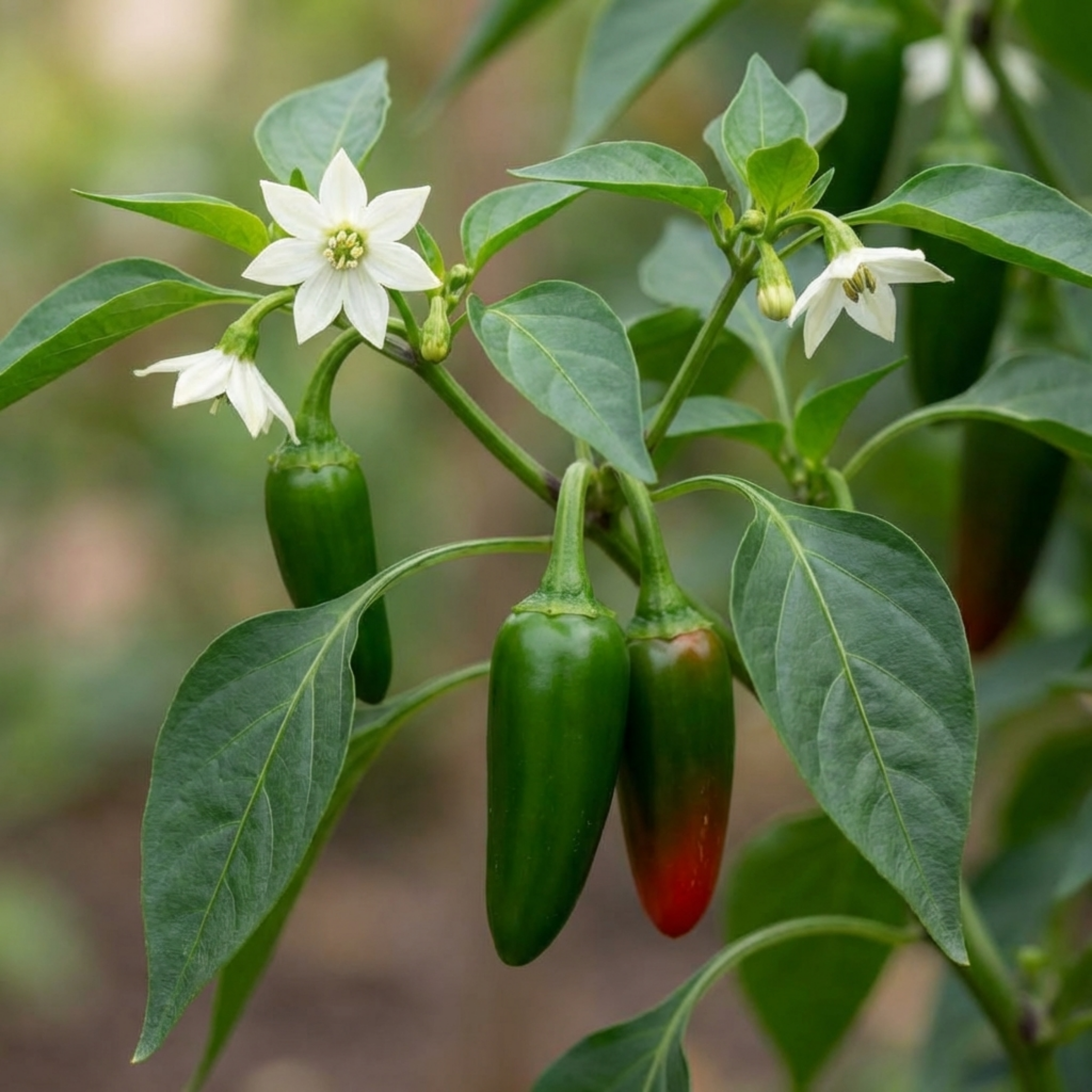 Chilli 'Jalapeño' — Edible Annual, 10.5cm Pot (Set of 3 or 6)