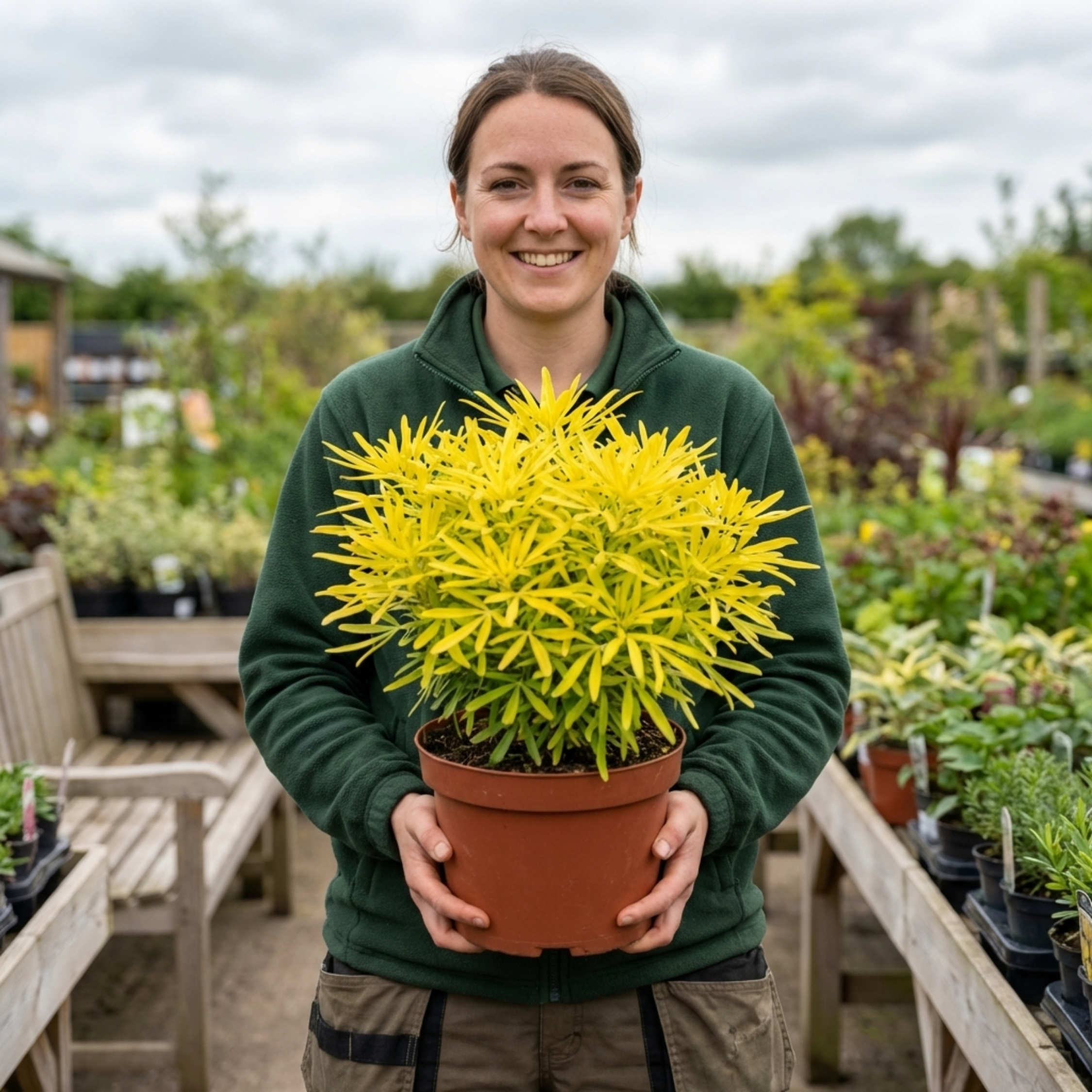 Choisya ‘Goldfinger’ — Hardy Evergreen Shrub, Bee-Friendly, 3L Pot