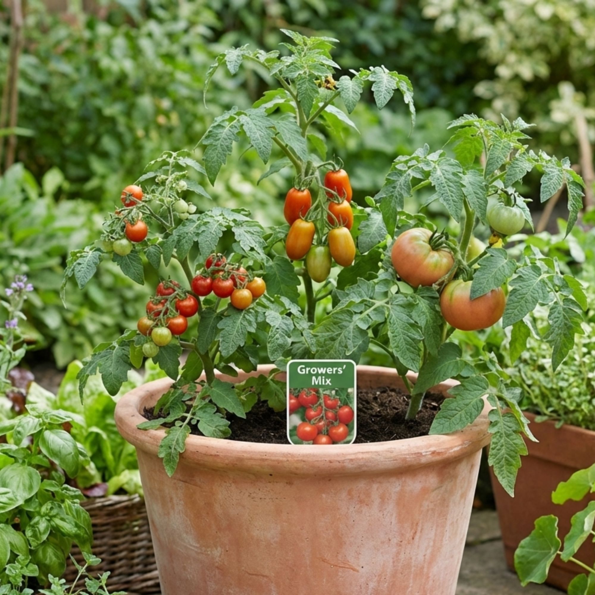 Tomato ‘Growers Selection’ — Fruit Plant / Tender Annual, 10.5cm Pot (Set of 3 or 6)
