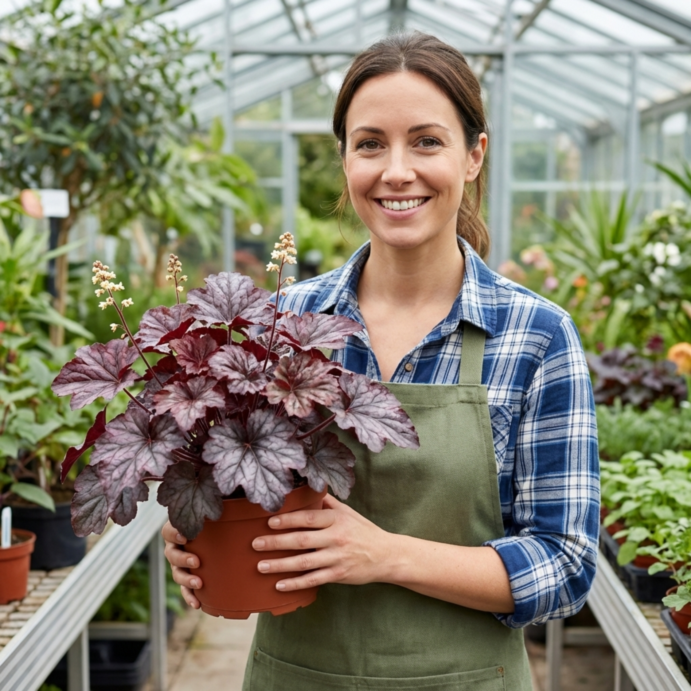 Heuchera ‘Palace Purple’ — Hardy Evergreen Perennial, Bee-Friendly, 1L Pot (Set of 3 or 6)