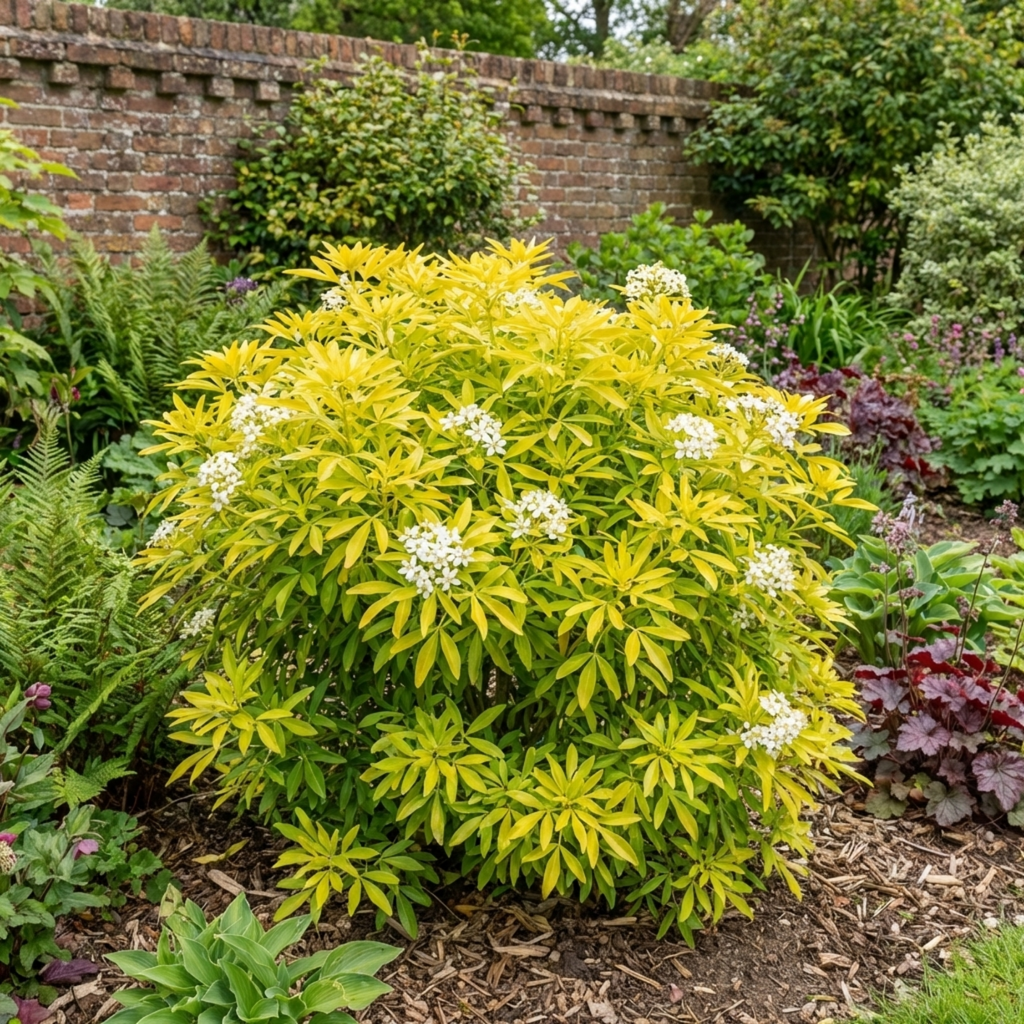 Choisya ‘Goldfinger’ — Hardy Evergreen Shrub, Bee-Friendly, 3L Pot