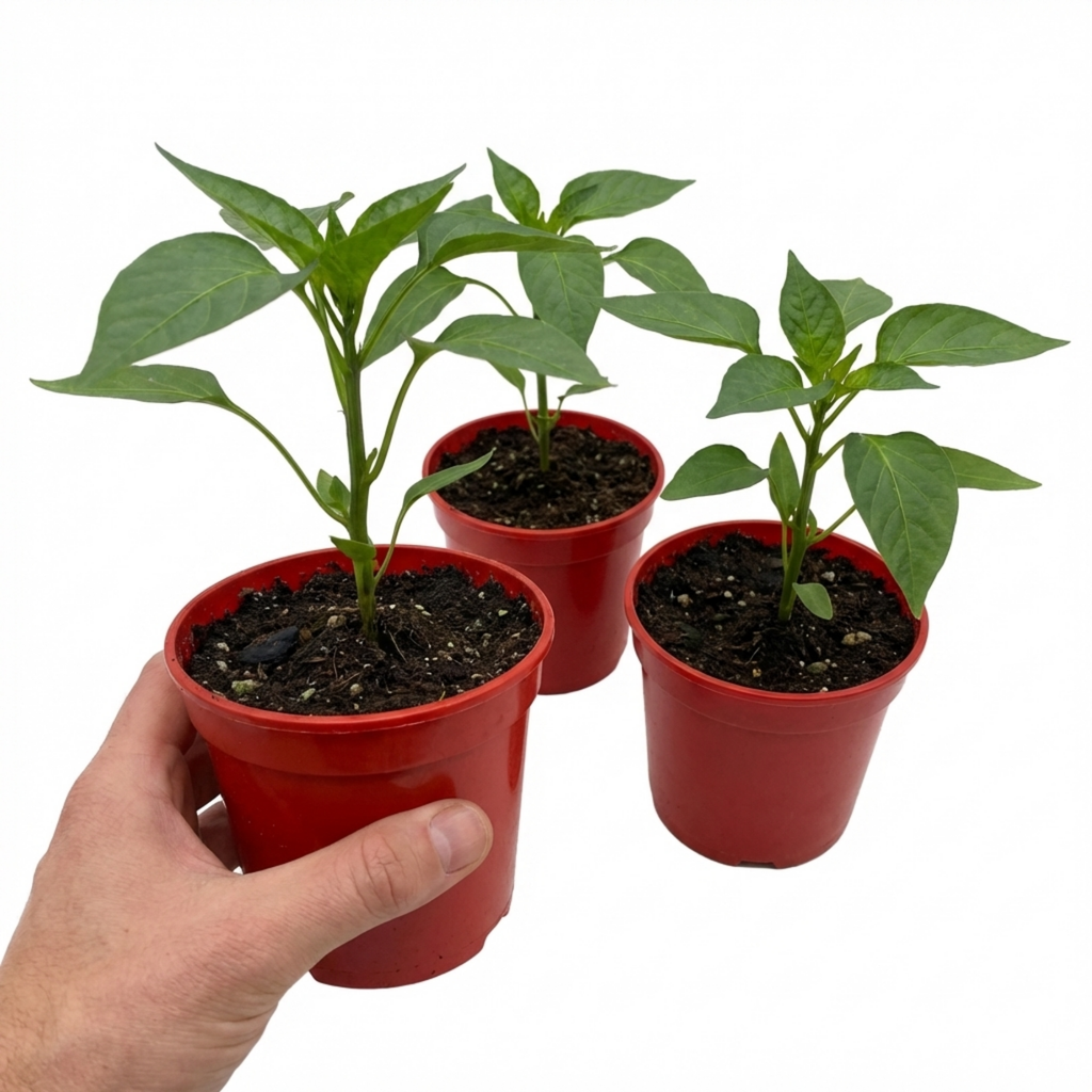 Sweet Pepper 'Thor' — Edible Annual, 10.5cm Pot (Set of 3 or 6)