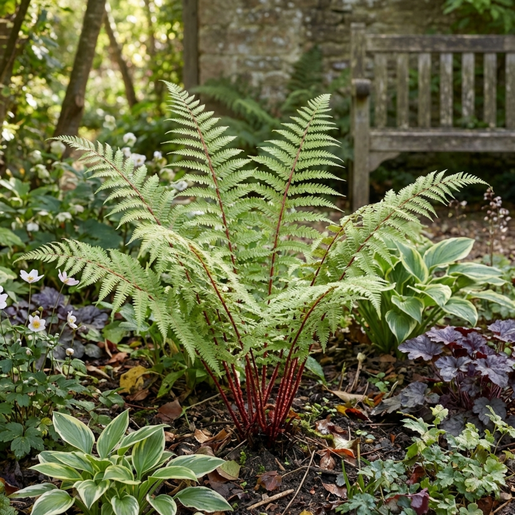 Lady ‘in Red’ — Deciduous Perennial Fern, 11cm Pot (Set of 3 or 6)