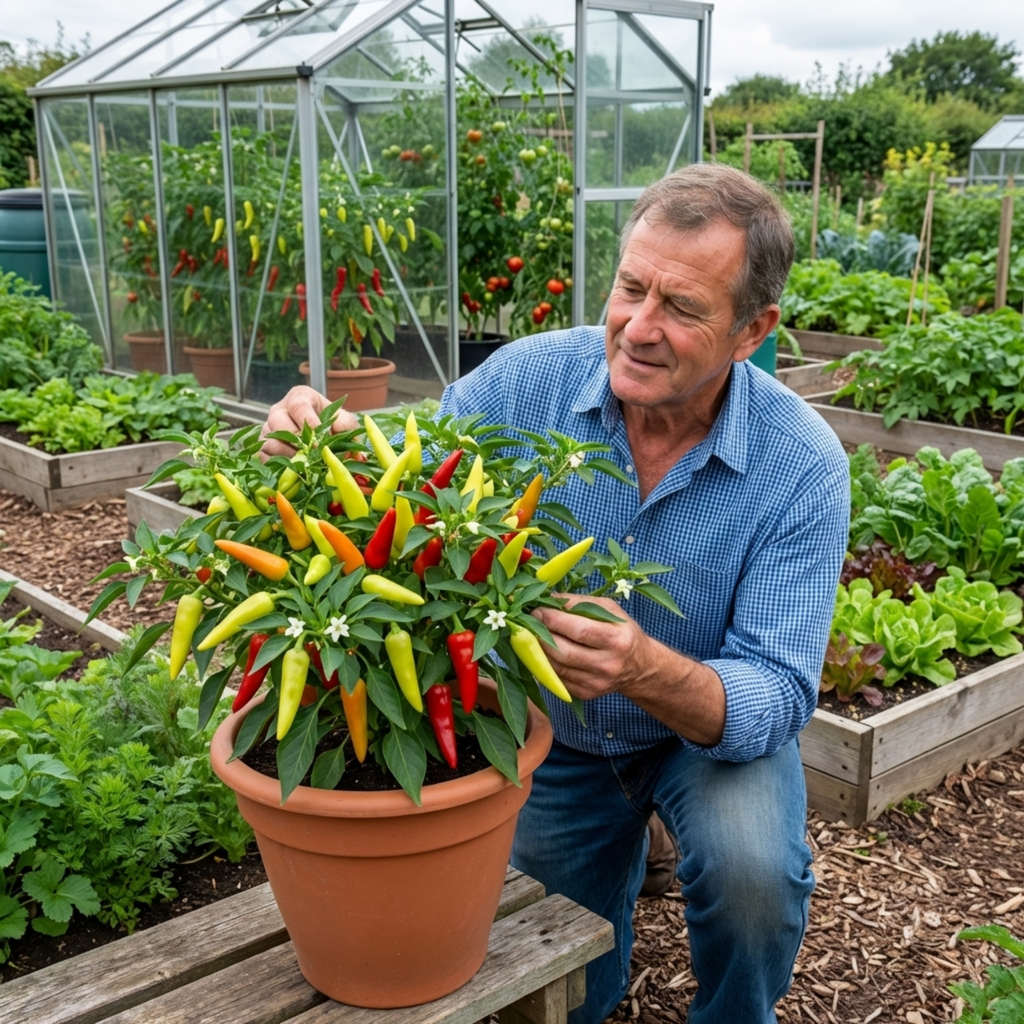 Chilli 'Hungarian Hot Wax' — Edible Annual, 10.5cm Pot (Set of 3 or 6)