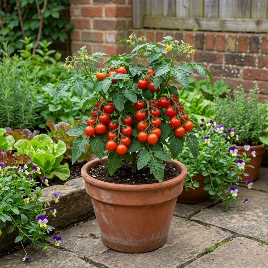 Growers ‘Selection Cherry Tomato Patio’ — Fruit Plant / Tender Annual, 10.5cm Pot (Set of 3 or 6)