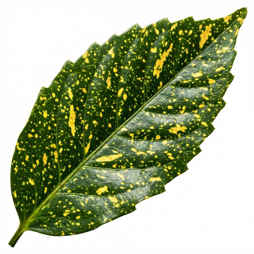 Aucuba japonica 'Crotonifolia' — Gold Dust Spotted Laurel, Hardy Evergreen Shrub, 7.5L Pot