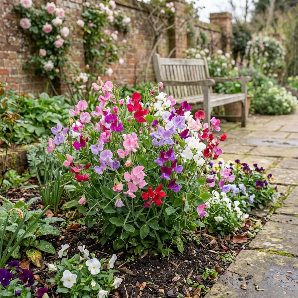 Lathyrus ‘Little Sweetheart’ — Hardy Annual Climber, Bee-Friendly, 10.5cm Pot (Set of 3 or 6)