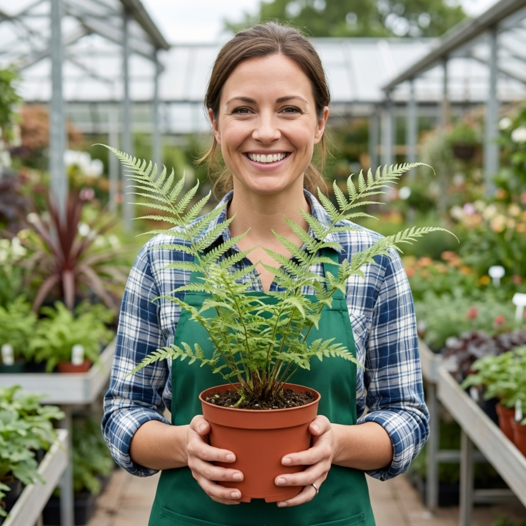 Dryopteris ‘Linearis Polydactyla Male’ — Hardy Semi-evergreen Perennial Fern, 1L Pot (Set of 3 or 6)