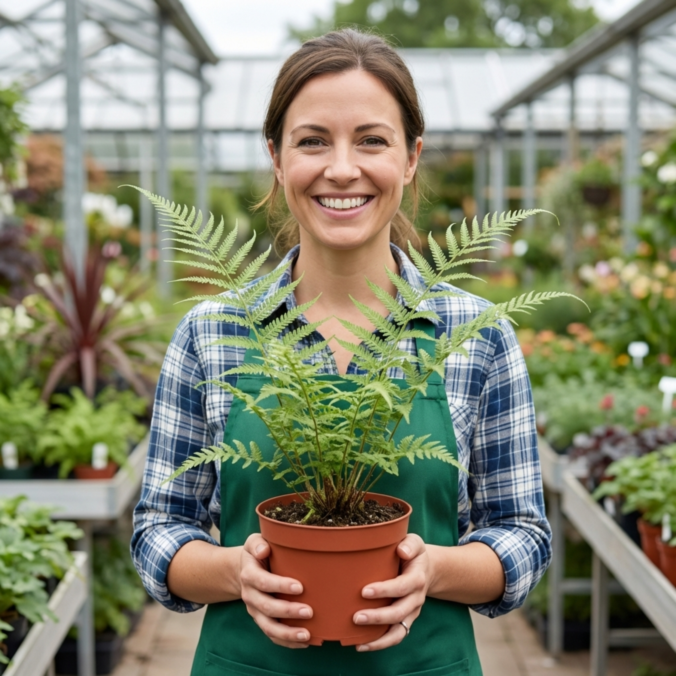 Dryopteris ‘Linearis Polydactyla Male’ — Hardy Semi-evergreen Perennial Fern, 1L Pot (Set of 3 or 6)