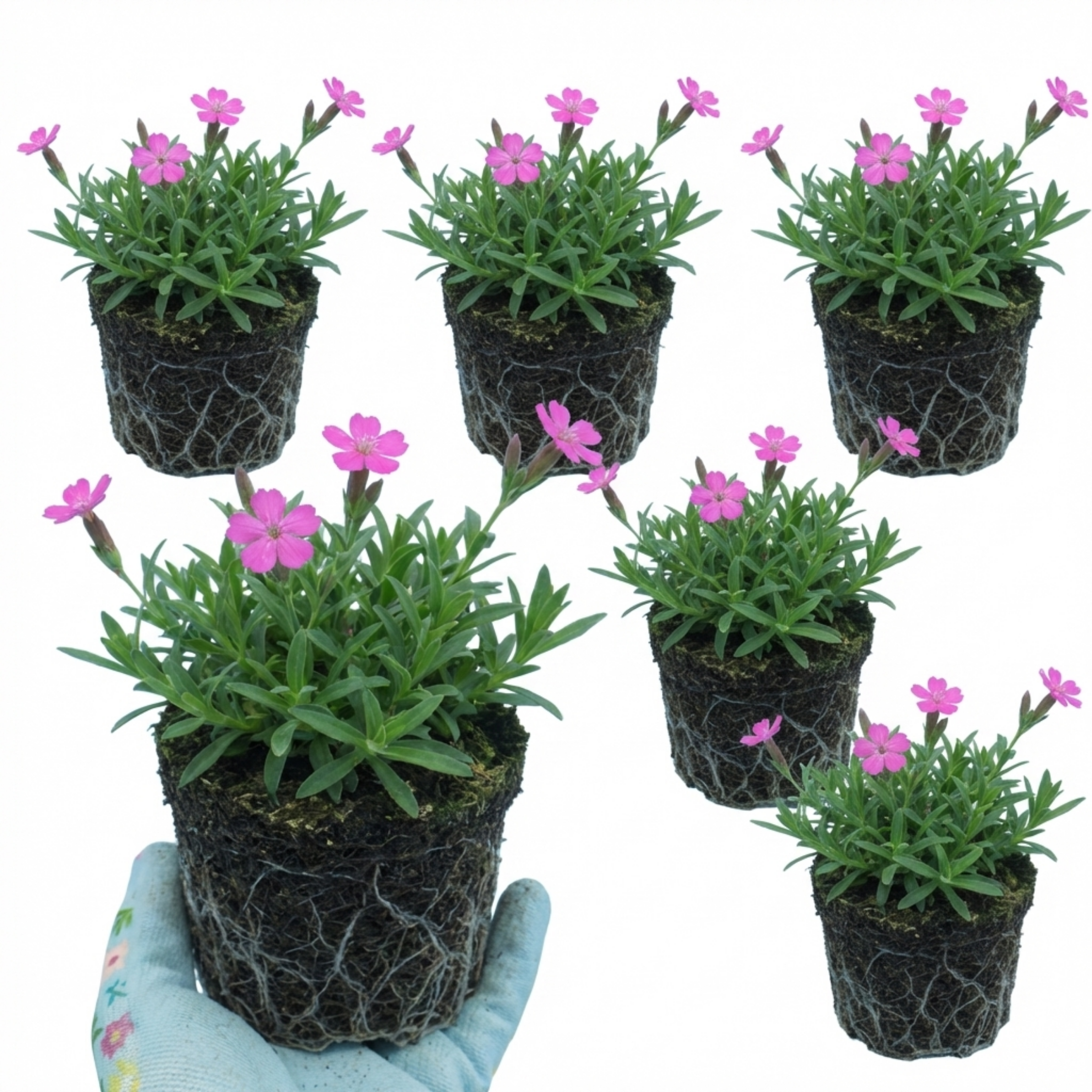 Silene ‘Schafta’ — Hardy Perennial, Bee-Friendly, 1L Pot (Set of 3 or 6)
