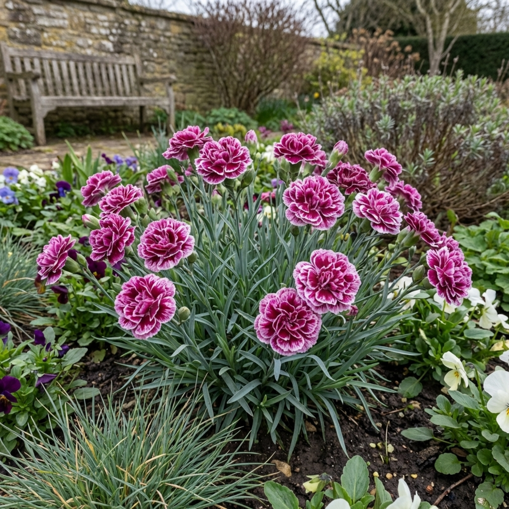 Pink ‘Purple Carnation’ — Bedding Plant, 10.5cm Pot (Set of 3 or 6)