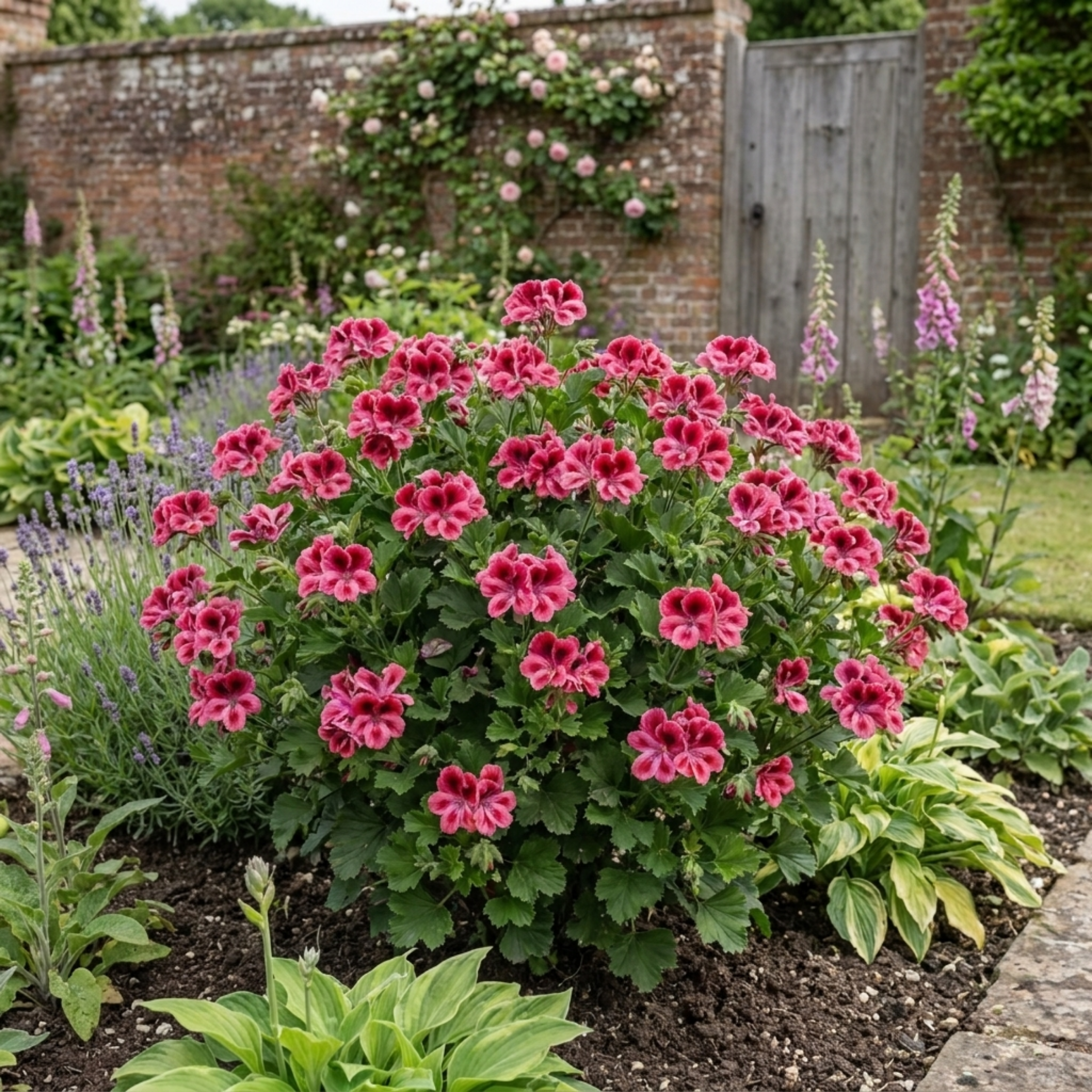Pelargonium ‘Calliope Rose Splash’ — Tender Perennial (grown As An Annual in the Uk), Bee-Friendly, 5L Pot