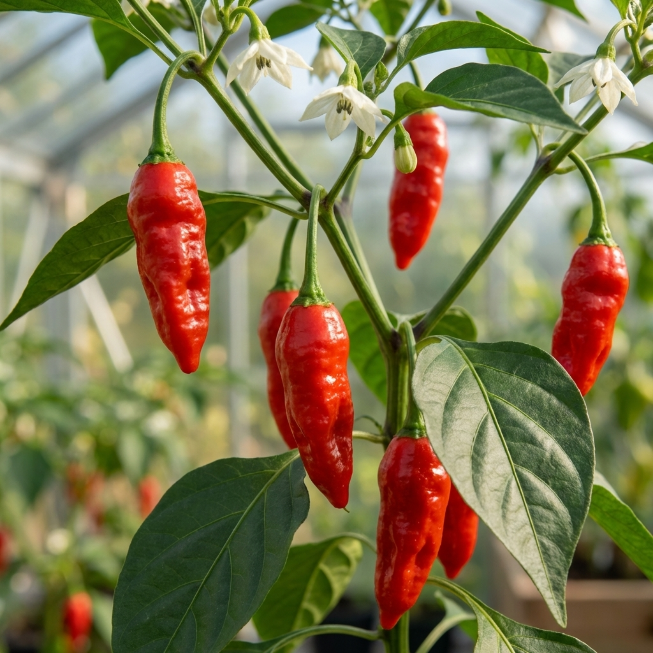 Chilli 'Armageddon' — Edible Annual, 10.5cm Pot (Set of 3 or 6)