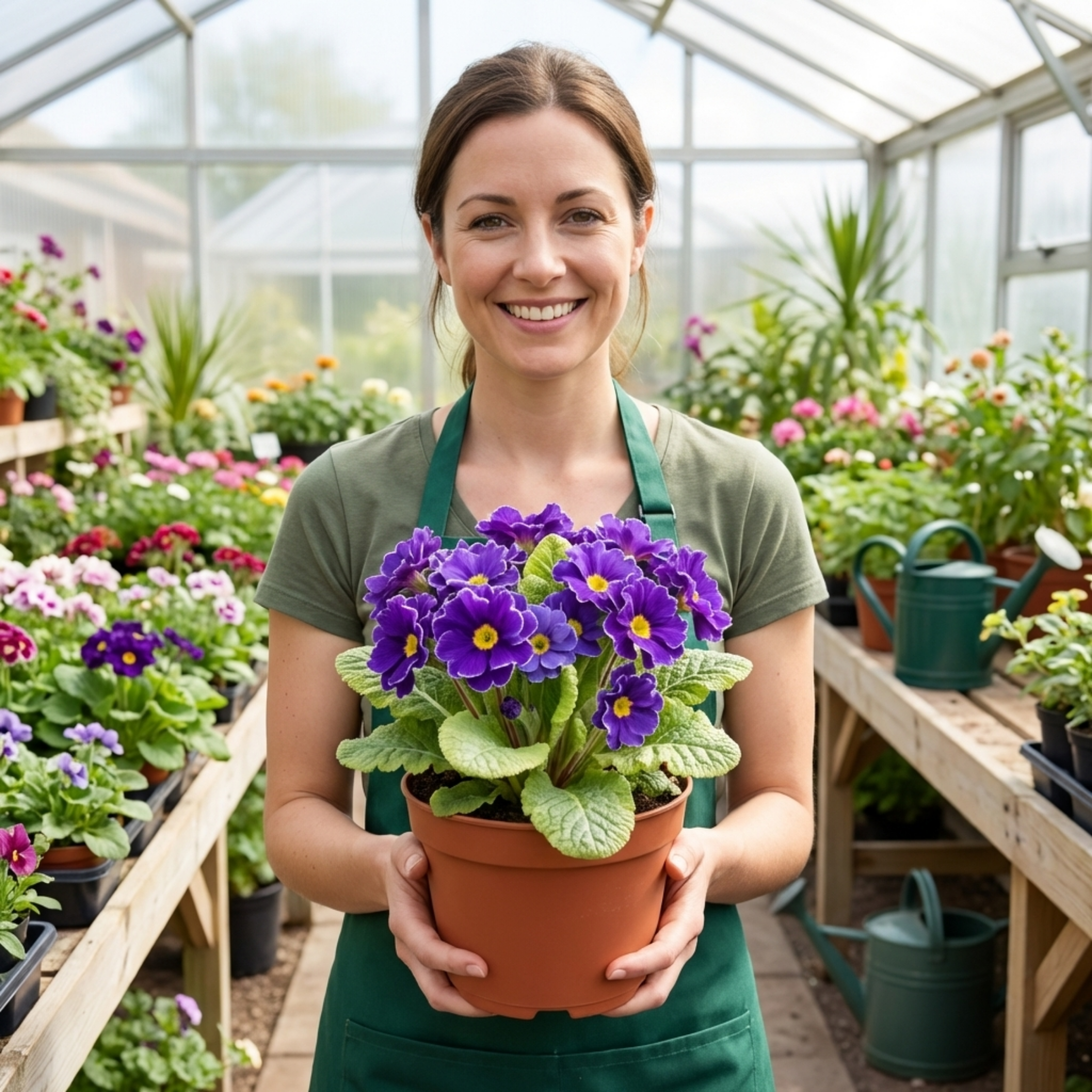Primula ‘Little Queen Violet’ — Hardy Herbaceous Perennial, Bee-Friendly, 1L Pot (Set of 3 or 6)