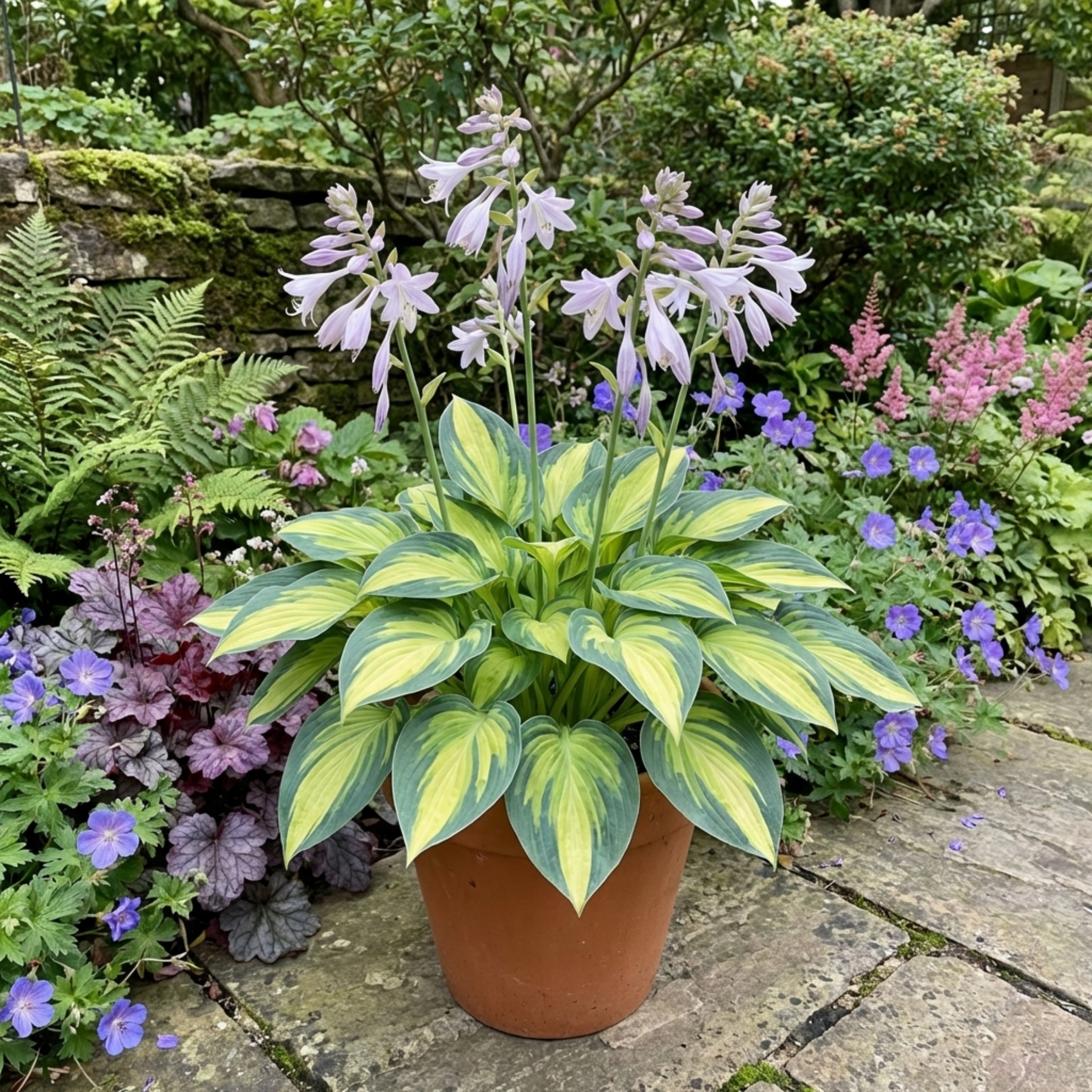 Hosta 'Paul's Glory' — Plantain Lily, Hardy Perennial, 1L Pot (Set of 3 or 6)