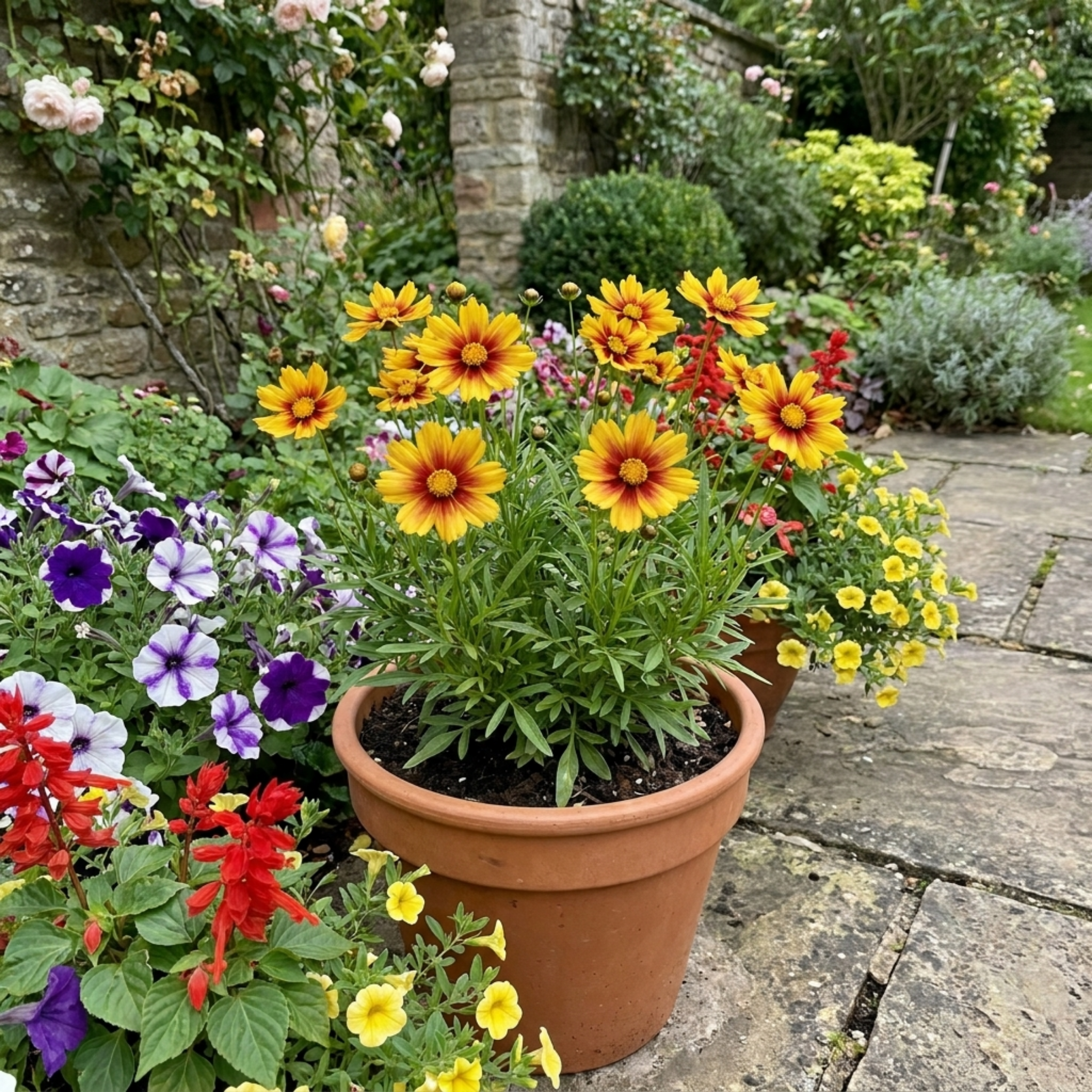 Coreopsis ‘Uptick Gold Bronze’ — Hardy Perennial, Bee-Friendly, 1L Pot (Set of 3 or 6)