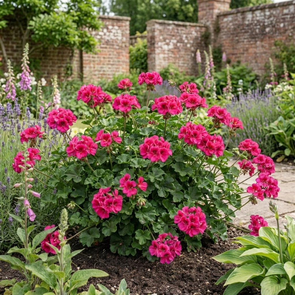 Pelargonium ‘Calliope Deep Rose’ — Tender Perennial (grown as bedding), Bee-Friendly, 5L Pot