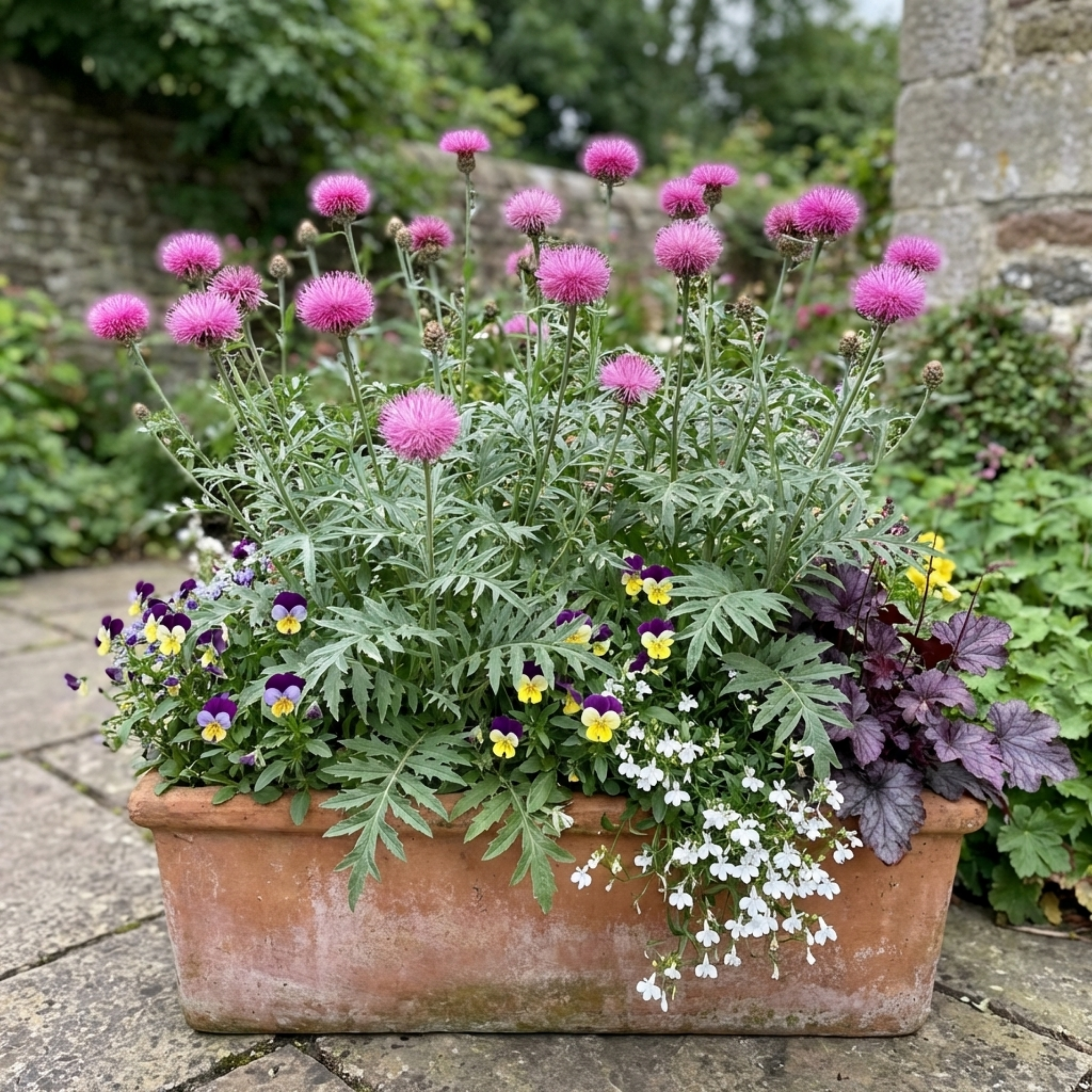 Centaurea ‘Bright Rose’ — Hardy Herbaceous Perennial, Bee-Friendly, 1L Pot (Set of 3 or 6)