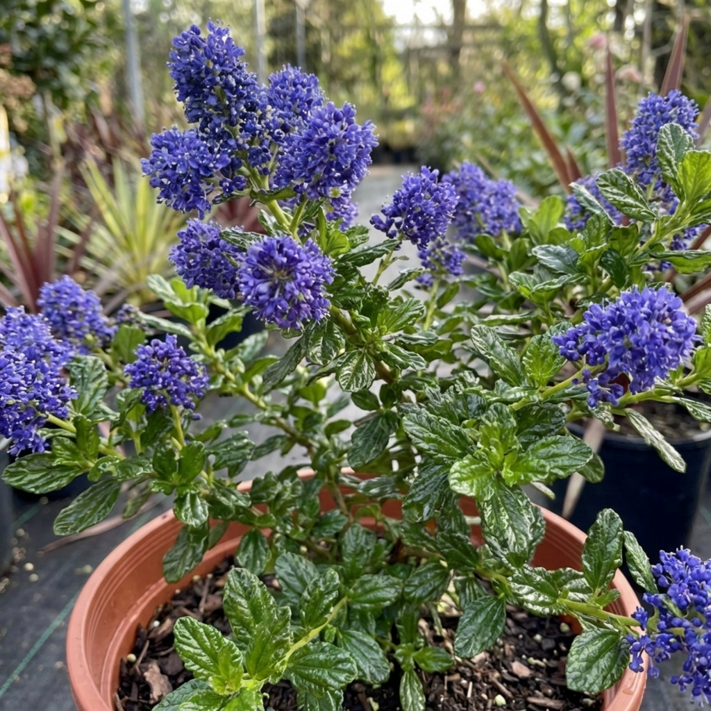 Ceanothus ‘Skylark’ — Evergreen Shrub, Bee-Friendly, 3L Pot