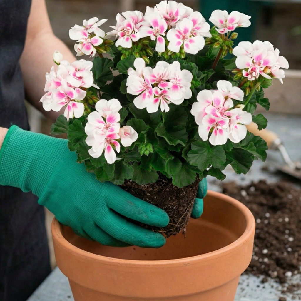 Pelargonium ‘Stella’ — Tender Perennial (grown as bedding), Bee-Friendly, 1L Pot (Set of 3 or 6)