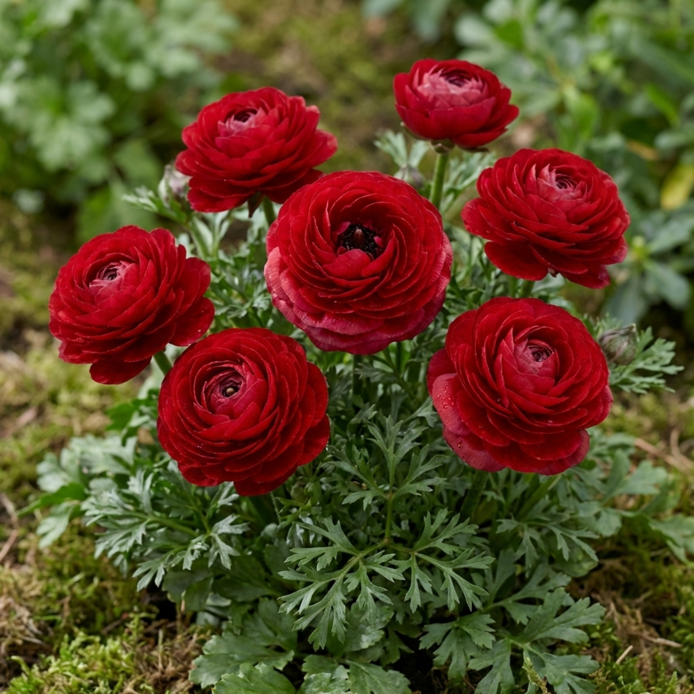 Ranunculus ‘Vortex Red’ — Tuberous Perennial, Bee-Friendly, 1L Pot (Set of 3 or 6)