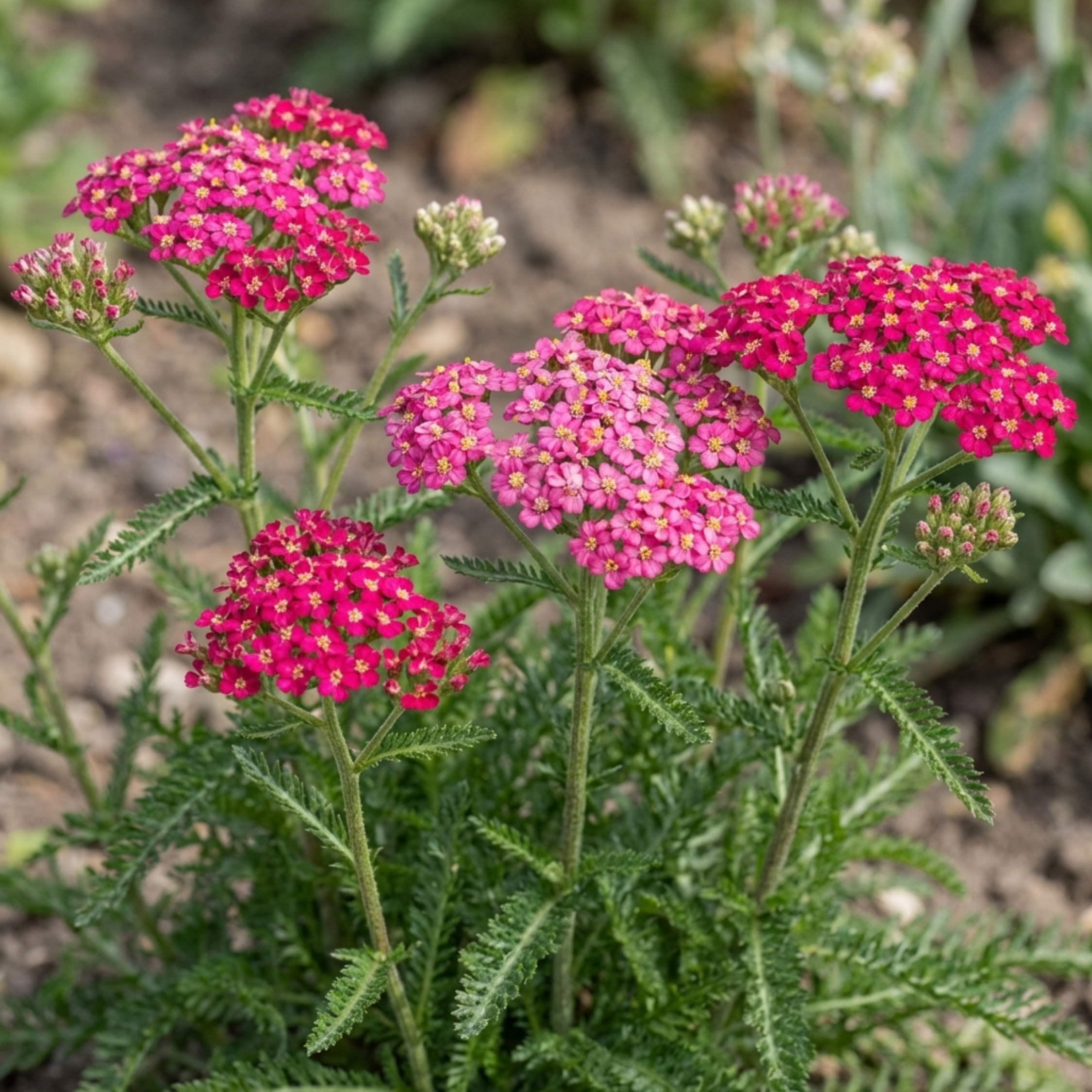 Achillea ‘Millefolium Cerise Queen’ — Hardy Perennial, Bee-Friendly, 1L Pot (Set of 3 or 6)