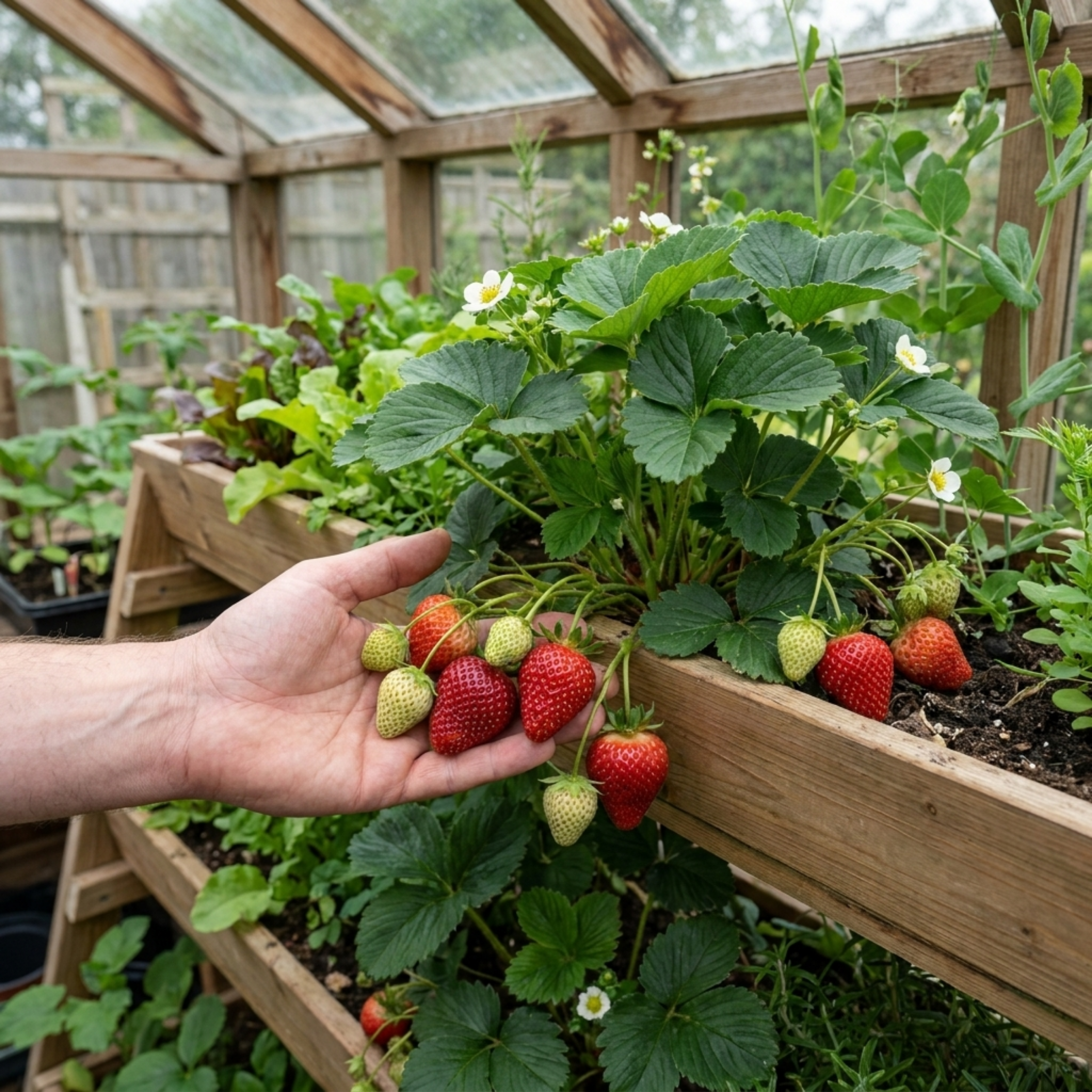 Strawberry ‘Loran’ — Perennial Fruit Plant, 1L Pot (Set of 3 or 6)