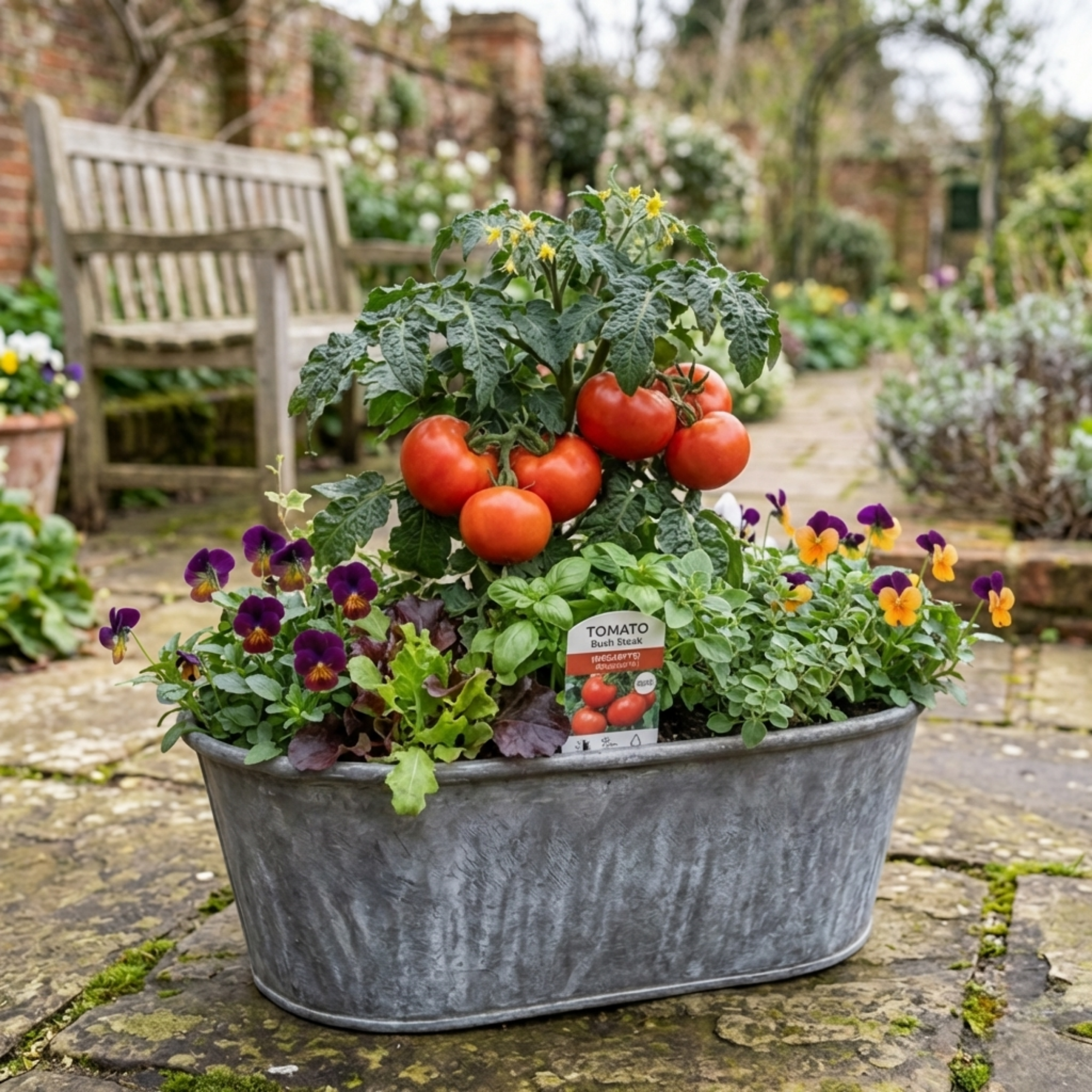 Tomato 'Bush Steak Megabyte' — Tender Annual Fruit, 10.5cm Pot (Set of 3 or 6)