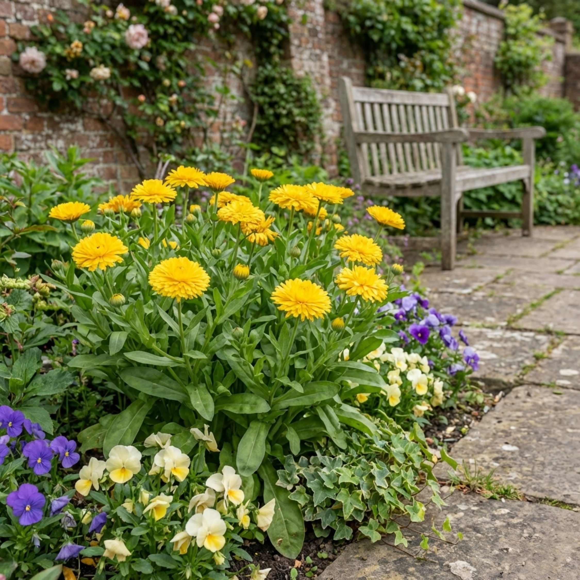 Calendula ‘Fiesta Yellow’ — Hardy Perennial, 1L Pot (Set of 3 or 6)